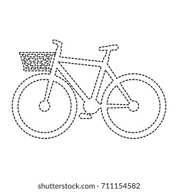 cute bicycle with basket