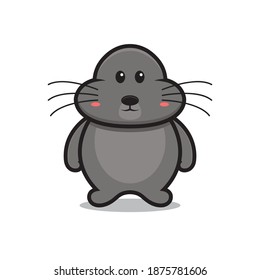 cute big mouse mascot character. design isolated on white background
