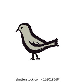Cute bird animal cartoon vector 