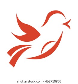 cute bird animal isolated vector illustration icon