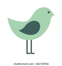 cute bird animal isolated vector illustration icon