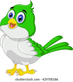 Cute bird cartoon