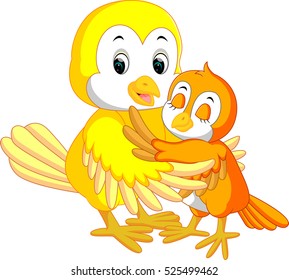 Cute bird cartoon