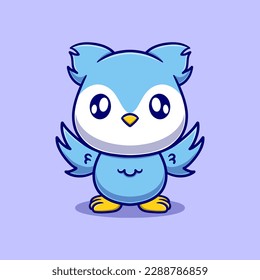 cute bird cartoon vector icon illustration. animal nature icon concept isolated premium vector. flat design 