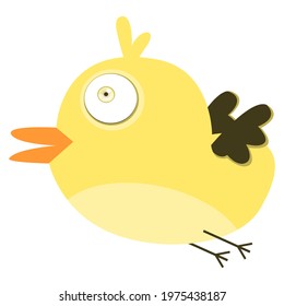 cute bird cartoon.bird vector illustration.