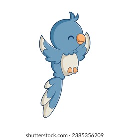 Ilustración de diseño de caracteres de pájaro
