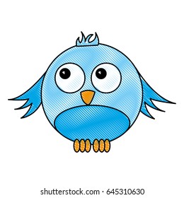 cute bird comic character