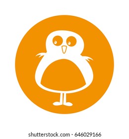 cute bird comic character