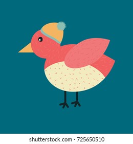 cute bird flat icon