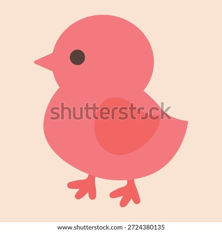 Cute bird flat icon, eps10 vector illustration,eps10