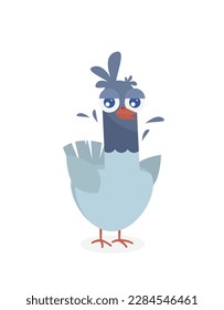 Cute Bird Flat vector design