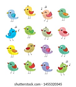 cute bird graphic vector collection