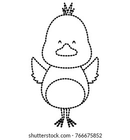 Cute bird head cartoon