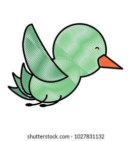 Cute bird icon