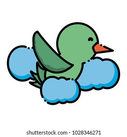 Cute bird icon