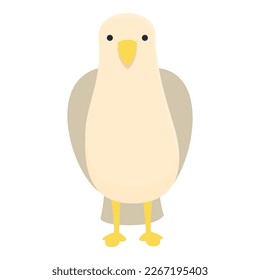 Cute bird icon cartoon vector. Sea fly. Marine falcon
