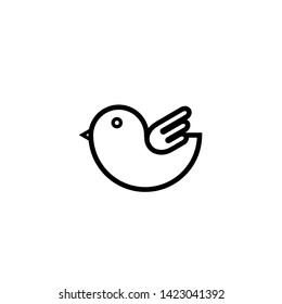 cute bird icon; bird symbol