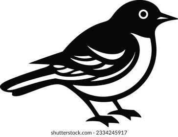 Icono de icono de pájaro icono de ilustración de vector de aislamiento de estilo plano en el fondo