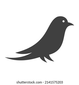 Cute bird illustration vector design