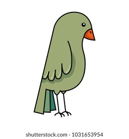 cute bird isolated icon