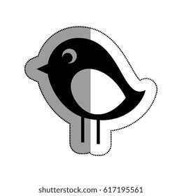 cute bird isolated icon