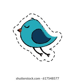 cute bird isolated icon