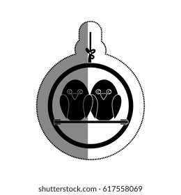 cute bird isolated icon
