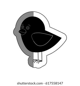 cute bird isolated icon