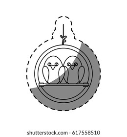 cute bird isolated icon