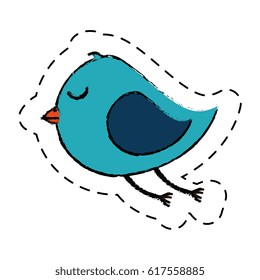 cute bird isolated icon