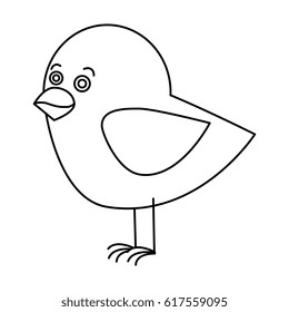 cute bird isolated icon