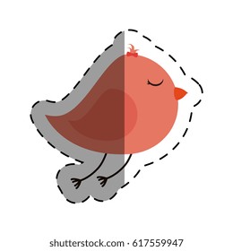 cute bird isolated icon
