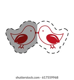 cute bird isolated icon