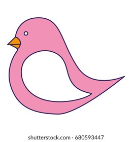 cute bird isolated icon