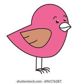 cute bird isolated icon