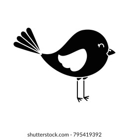 cute bird isolated icon