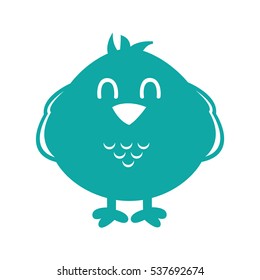 cute bird isolated icon vector illustration design