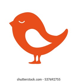 cute bird isolated icon vector illustration design