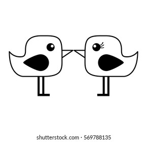 cute bird isolated icon vector illustration design