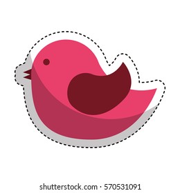 cute bird isolated icon vector illustration design