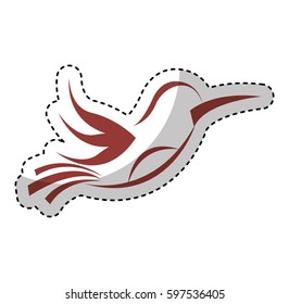 cute bird isolated icon vector illustration design