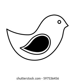 cute bird isolated icon vector illustration design