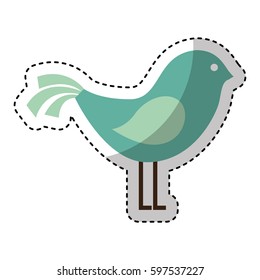 cute bird isolated icon vector illustration design