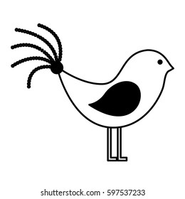 cute bird isolated icon vector illustration design