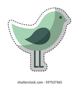 cute bird isolated icon vector illustration design