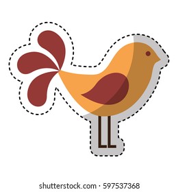 cute bird isolated icon vector illustration design