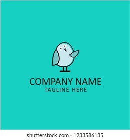 cute of bird logo