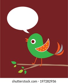 cute bird message