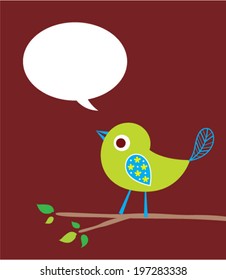 cute bird message
