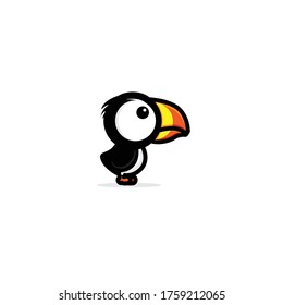 Cute bird puffin vector design